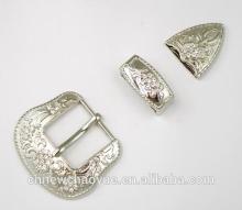 Zinc Alloy Material rhinestone belt buckle sets