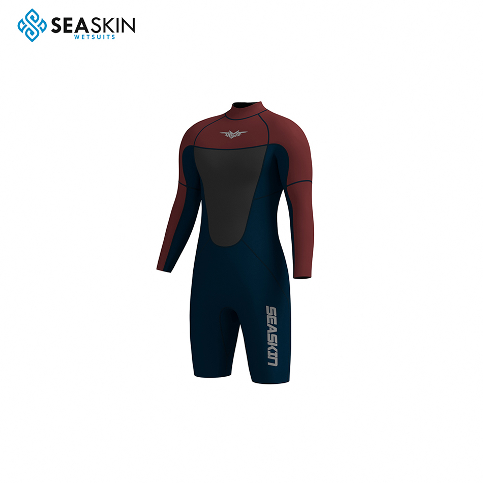 Seasin Back Zip Soft Hållbar neoprenfjädrar Wetsuit