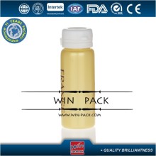 5ml light yellow color glass bottle with plastic childproof cap