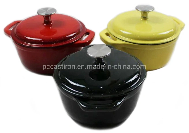 6PCS Cast Iron Dutch Oven Enamel Coating