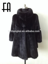Factory direct wholesale high quality genuine mink long coat