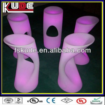 LED Bar Furniture illuminated round bar stool colorful beautiful bar stool covers round