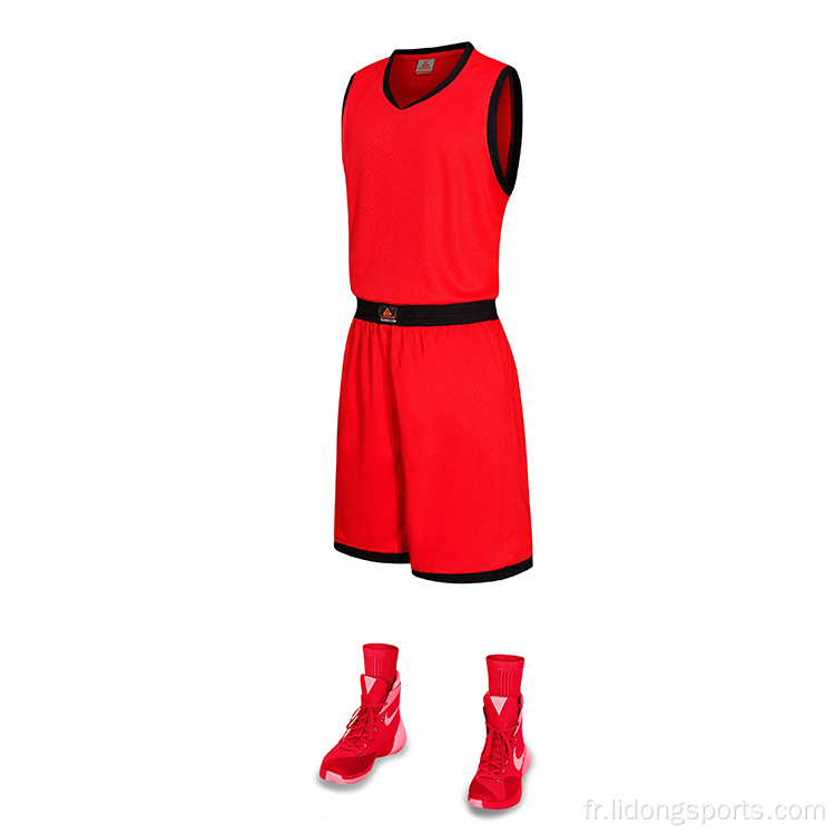 Nouveau style Black Basketball Jersey Design pour les hommes