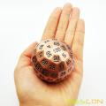 Bescon Solid Metal 100 Sided Dice, Game Dice D100,Giant Polyhedral Metal 100 Sides Dice 50MM in Diameter (1.97in),Ancient Copper