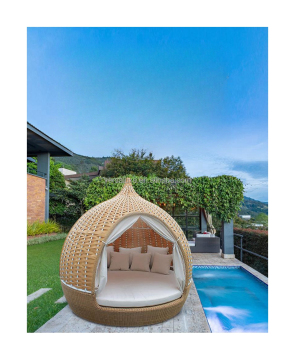 Rattan Sofa Bed and Bird's Nest Garden Furniture