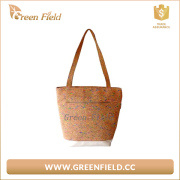 Durable cork shoulder handbag,nature cork shoulder handbag