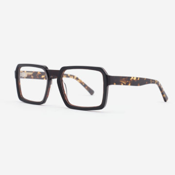 Rexangle Bevelling Acetate Men's Optical Frames