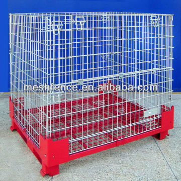 Folding steel stackable storage cage(suppliers)