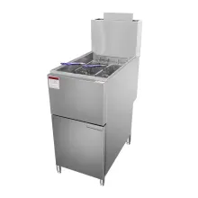 Professional Grade 1 Tank 2 Basket Gas Deep Fryer: Long-Lasting Commercial Kitchen Equipment for Fast Food Restaurants