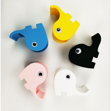 Custom Elephant Shape Silicone Pencil Pen Case