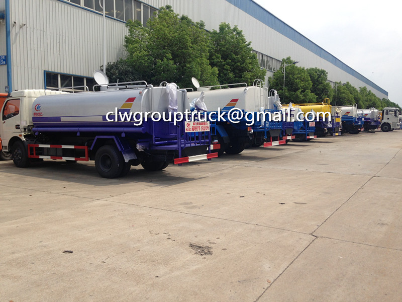 DONGFENG Tianjin 12000Litres Water Tank Truck Dimension