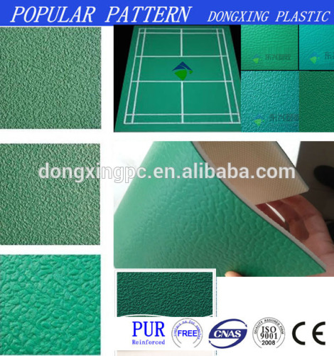 Dongxing PVC Vinyl Flooring Roll / pvc badminton flooring