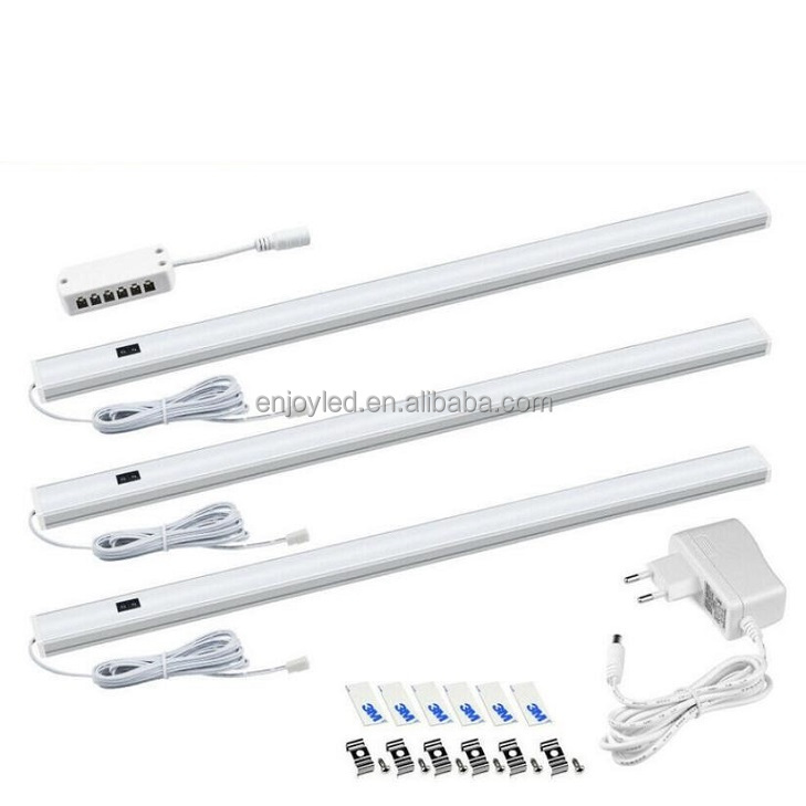 3 pcs of under cabinet led bar kit 304050cm and easy install