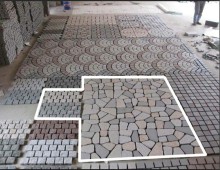 Granite Paving Mixed Colours