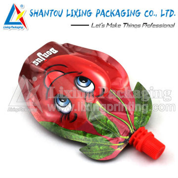 LIXING PACKAGING pineapple juice spout pouch, pineapple juice spout bag, pineapple juice pouch with spout