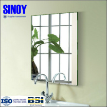 Bevel edge bathroom mirror without fogging
