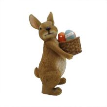 Handmade Polyresin Easter Rabbit Figurine for Garden Statue