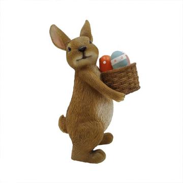 Handmade Polyresin Easter Rabbit Figurine for Garden Statue