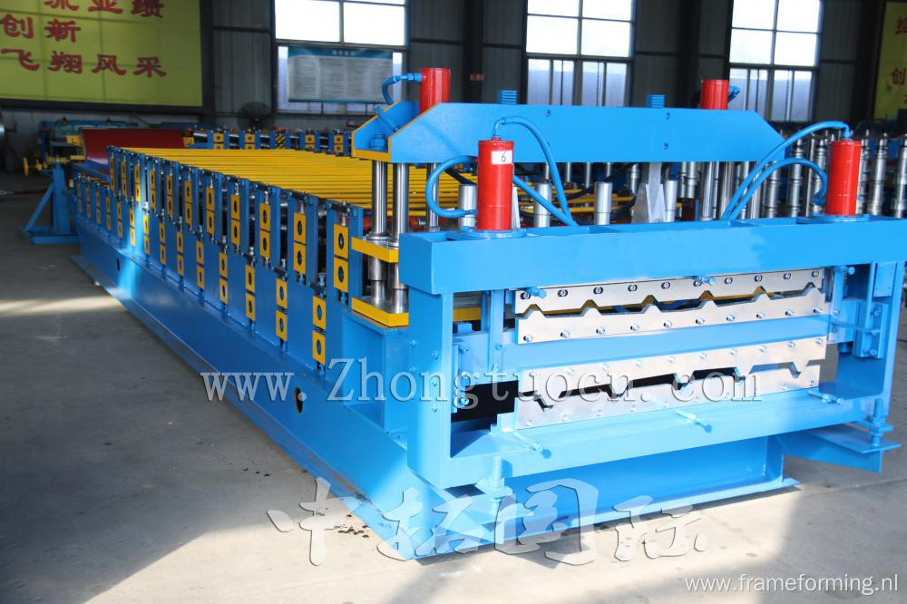 Cold Double Deck Corrugated Roof Sheet Making Machine