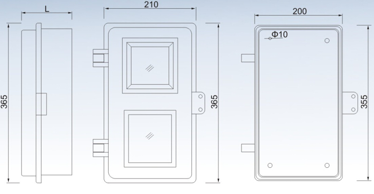 SAIP/SAIPWELL New Product Waterproof plastic boxs for electric meters