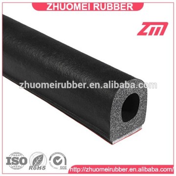 Hollow D Shape Sponge Rubber Adhesive Bulb Seal