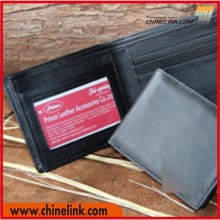 Men Genuine Leather One-fold Wallet