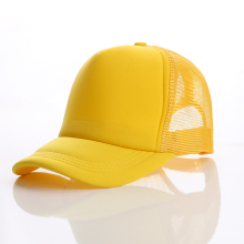 Custom logo neon gold trucker mesh hats