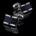 Fashion Metal High Quality Diamond Black Paper Cufflink