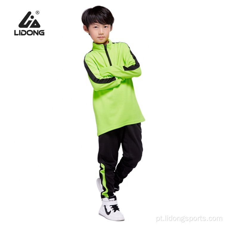 NOVO Design personalizado Fottball Tracksuits Kids Soccer Tracksuits