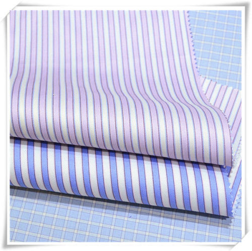 stripe design polyester cotton fabric stocklot