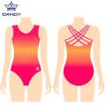 Latihan Latihan Gimnastik Custom Professional Leotards Girls Gimnastic Leotard