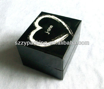 small hinged black box for gift