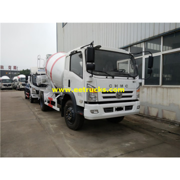 3ton 4x2 Used Concrete Mixing Trucks