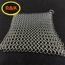 stainless steel chainmail pot wire scrubber