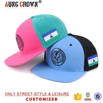 Fashion Customize Acrylic Embroidery Snap Back Cap