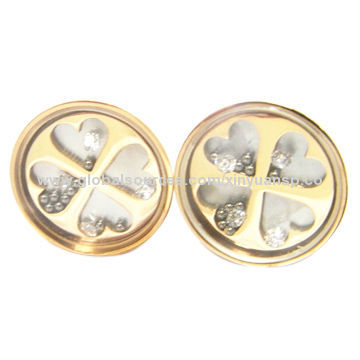 Four Clove Leaf Stud Earrings