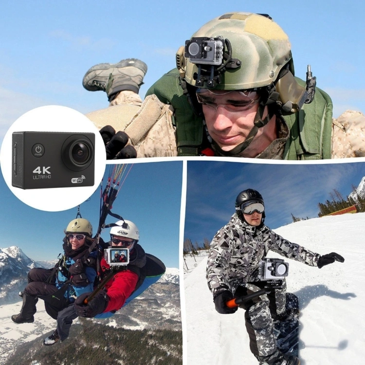 Sports Waterproof 4K Action Camera with WiFi and Remote Control