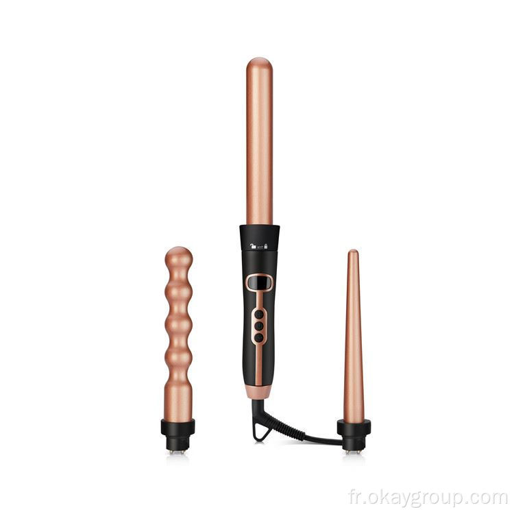 Hair Curling Wand Ensemble de bigoudis 5P