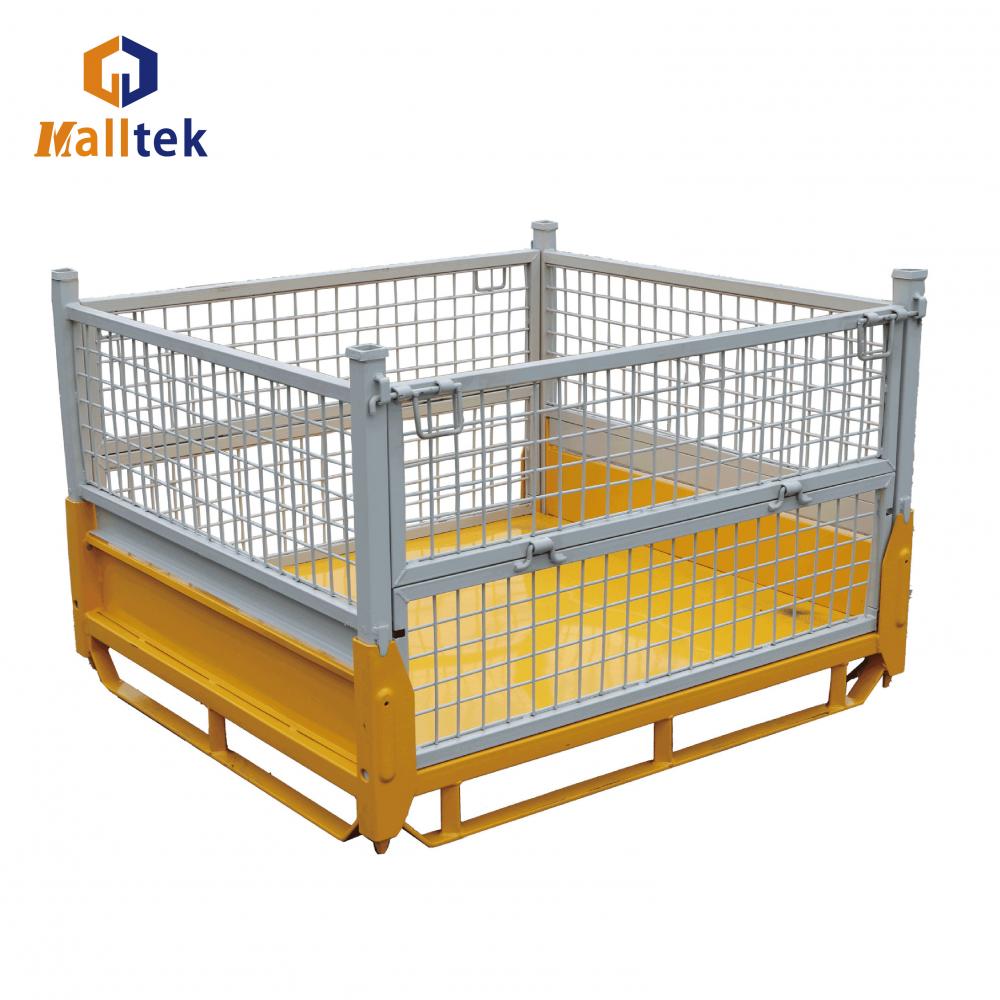 Heavy Duty Rackable Metal Containers Cage