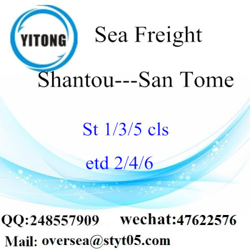 การรวม LCL ของ Shantou Port ไปยัง San Tome