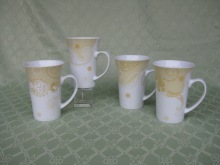 Unique design bone ceramic mugs