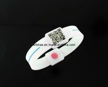 ID Qr Code Silicone Bracelet