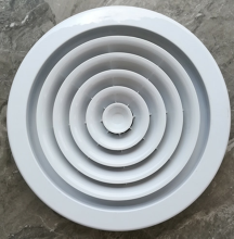 ABS Round Air Diffuser with Fan Damper for Ceiling
