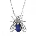 Alloy gem long pendant necklace