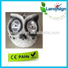 chinese OEM solar light factory landsign resin rock solar lights