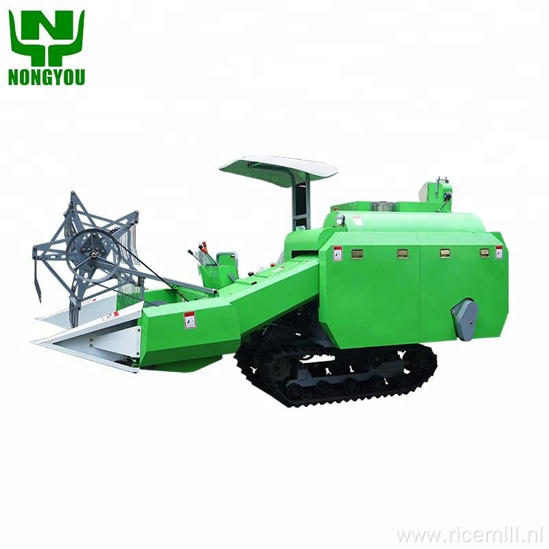 Mini wheat combine harvester