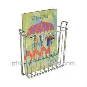 Magazine standing basket metal basket shelf