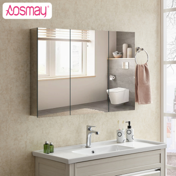 Mirror Cabinet stainless steel Bathroom Cabinet in home