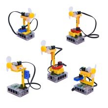 Kidsbits DIY STEM Programming Learning Electronic Building Blocks Smart Fan Kit With Uno Board