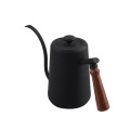 Stainless Steel Coffee Kettle With Wooden Handle